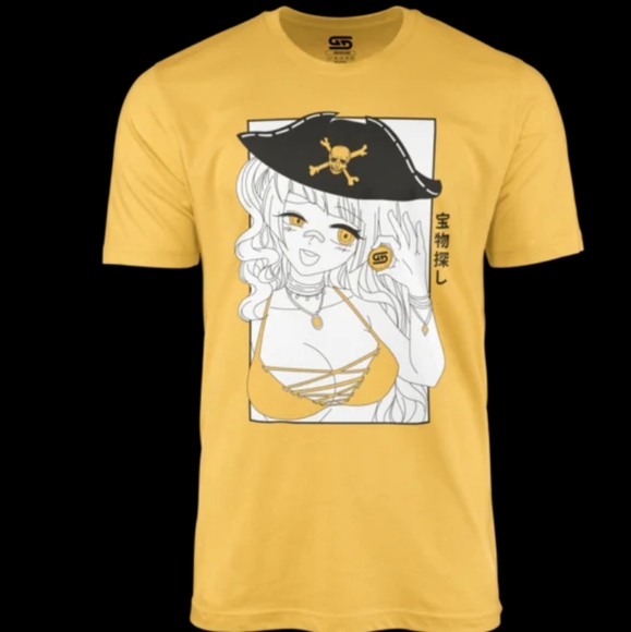 Gamersupps Gg Waifu Pirate Cup Shaker and Matching Shirt Size X-Large - Picture 2 of 9